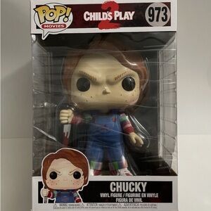 Funko Pop! Chucky Figure with Blue and Red Outfit
